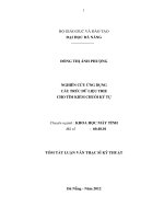 Nghiên cứu ứng dụng cấu trúc dữ liệu trie cho tìm kiếm chuỗi ký tự 