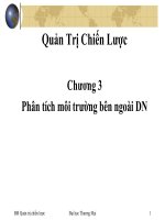 Chương 3 Phân tích môi trường bên ngoài DN