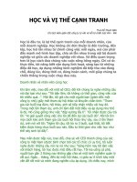 Tài liệu Học và vị thế cạnh tranh pptx