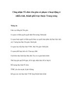 Tài liệu Công nhận Tổ chức tôn giáo có phạm vi hoạt động ở nhiều tỉnh, thành phố trực thuộc Trung ương pdf