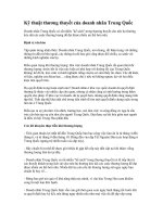 Tài liệu Kỹ thuật thương thuyết của doanh nhân Trung Quốc pptx