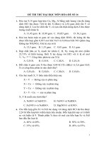 Bài soạn 3 đề tham khảo thi Đại học môn Hóa và đáp án số 16,17,18