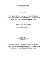 Tìm hiểu về quá trình cổ phần hóa của công ty cổ phần vận tải biển và thương mại nghệ an   thực trạng và giải pháp luận văn tốt nghiệp đại học 