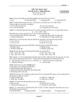 Tài liệu ĐỀ THI ĐẠI HỌC Môn thi: Hoá học - Không Phân ban đề 5 pptx