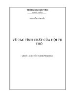 Về các tính chất của hội tụ thô 