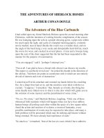 Tài liệu LUYỆN ĐỌC TIẾNG ANH QUA TÁC PHẨM VĂN HỌC-THE ADVENTURES OF SHERLOCK HOMES -ARTHUR CONAN DOYLE 7-1 pptx