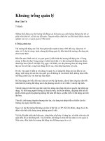 Tài liệu Khoảng trống quản lý doc