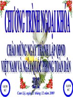 Bài giảng Ngoại Khóa 22/12 Tổ Lịch Sử