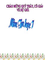 Tài liệu Tiết 41 tin 7(Trình bày và in trang tính) Sử dụng bản đồ tư duy