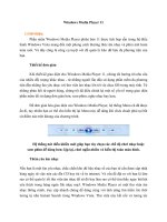 Tài liệu Windows Media Player 1.1 pdf