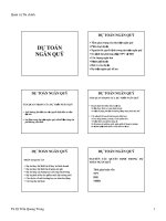 Tài liệu Dự toán ngân quỹ ppt