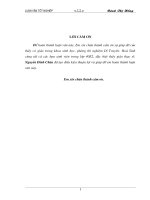 Đặc điểm di truyền của một số giống lạc đang trồng ở nam cường và khánh sơn nam đàn   nghệ an 