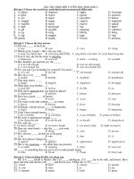 Tài liệu BAI KIEM TRA SAT HACH CHON DOI TUYEN 8