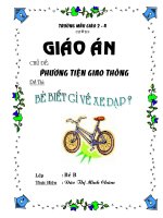 Tài liệu Chủ đề: Phương tiện giao thông - Đề tài: Bé biết gì về xe đạp docx