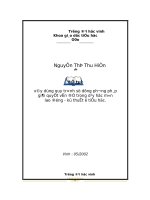 Xây dựng quy trình sử dụng phương pháp giải quyết vấn đề trong dạy học môn lao động   kỹ thuật ở tiểu học 