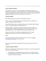 Tài liệu Using Component Methods doc