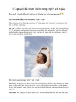 Tài liệu Bí quyết để teen luôn rạng ngời cả ngày ppt