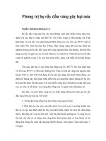 Tài liệu Phòng trị bọ rầy đầu vàng gây hại mía pptx