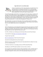 Tài liệu Lập trình web và các khái niệm pdf