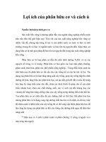 Tài liệu Lợi ích của phân hữu cơ và cách ủ pdf