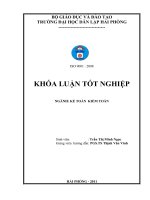 Hoàn thiện công tác kế toán doanh thu, chi phí và xác định kết quả kinh doanh tại công ty cổ phần vận tải và dịch vụ điện lực 
