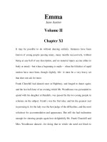 Tài liệu LUYỆN ĐỌC TIẾNG ANH QUA TÁC PHẨM VĂN HỌC-Emma -Jane Austen Volume II Chapter XI ppt