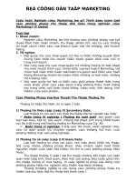 Tài liệu ĐỀ CƯƠNG ÔN TẬP MARKETING docx