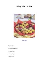 Tài liệu Đông Vân La Hán pdf