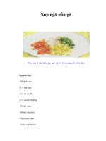 Tài liệu Súp ngô nấu gà pptx