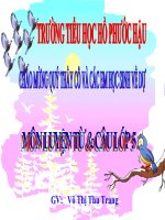 Bài giảng MRVT Nam Nữ