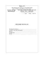 Tài liệu Mẫu hồ sơ hiệp thương giá pdf