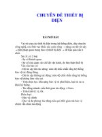 Tài liệu giáo trình chuyên đề thuyết bị điện, chương 1 ppt