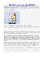 Lời Chúc Giáng Sinh Từ Jennifer