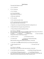 Trắc nghiệm chung tin học 