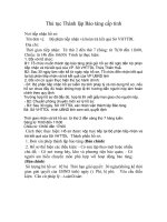 Tài liệu Thủ tục Thành lập Bảo tàng cấp tỉnh doc