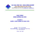 Tài liệu Nước: Chức năng và nhu cầu ppt