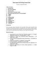 Tài liệu Tài liệu kỹ thuật về Giấy phép lái xe điện tử doc
