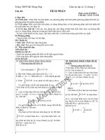 Tài liệu giáo án đại số 12 chương 3 hoàn chinh