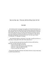 Tài liệu Báo cáo thực tập – Nhà máy dệt Kim Đông Xuân Hà Nội pptx