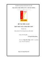 Hiệu suất cho IO, đo lường độ tin cậy, định chuẩn TIỂU LUẬN KIẾN TRÚC máy TÍNH TIÊN TIẾN 