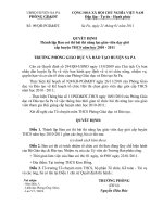 Bài soạn Quyết định thành lập ban coi thi NLGV