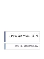 Tài liệu Các khái niệm mới của JDBC 2.0 pdf