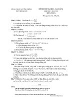 Gián án ĐỀ CỰC HAY+ ĐÁP ÁN