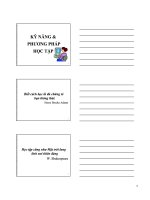 Tài liệu Slide bài giảng phương pháp học đại học pptx