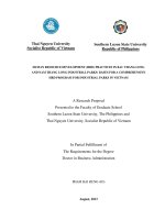 Thực trạng phát triển nguồn nhân lực tại khu công nghiệp bắc thăng long và nam thăng long cơ sở xây dựng chương trình phát triển nguồn nhân lực toàn diện cho các khu công nghiệp ở việt nam 