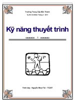 kỹ năng thuyết trình 