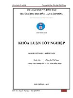 Hoàn thiện công tác tổ chức lập và phân tích bảng cân đối kế toán tại công ty TNHH thanh biên 