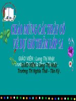 Tài liệu TLV: Cấu tạo bài văn tả cảnh