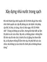 Tài liệu tư tưởng HCM về xây dựng nhà nước trong sạch