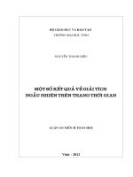 Một số kết quả về giải tích ngẫu nhiên trên thang thời gian 